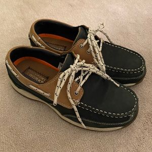 Steel-toed Sperry Work Shoes